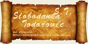 Slobodanka Todorović vizit kartica